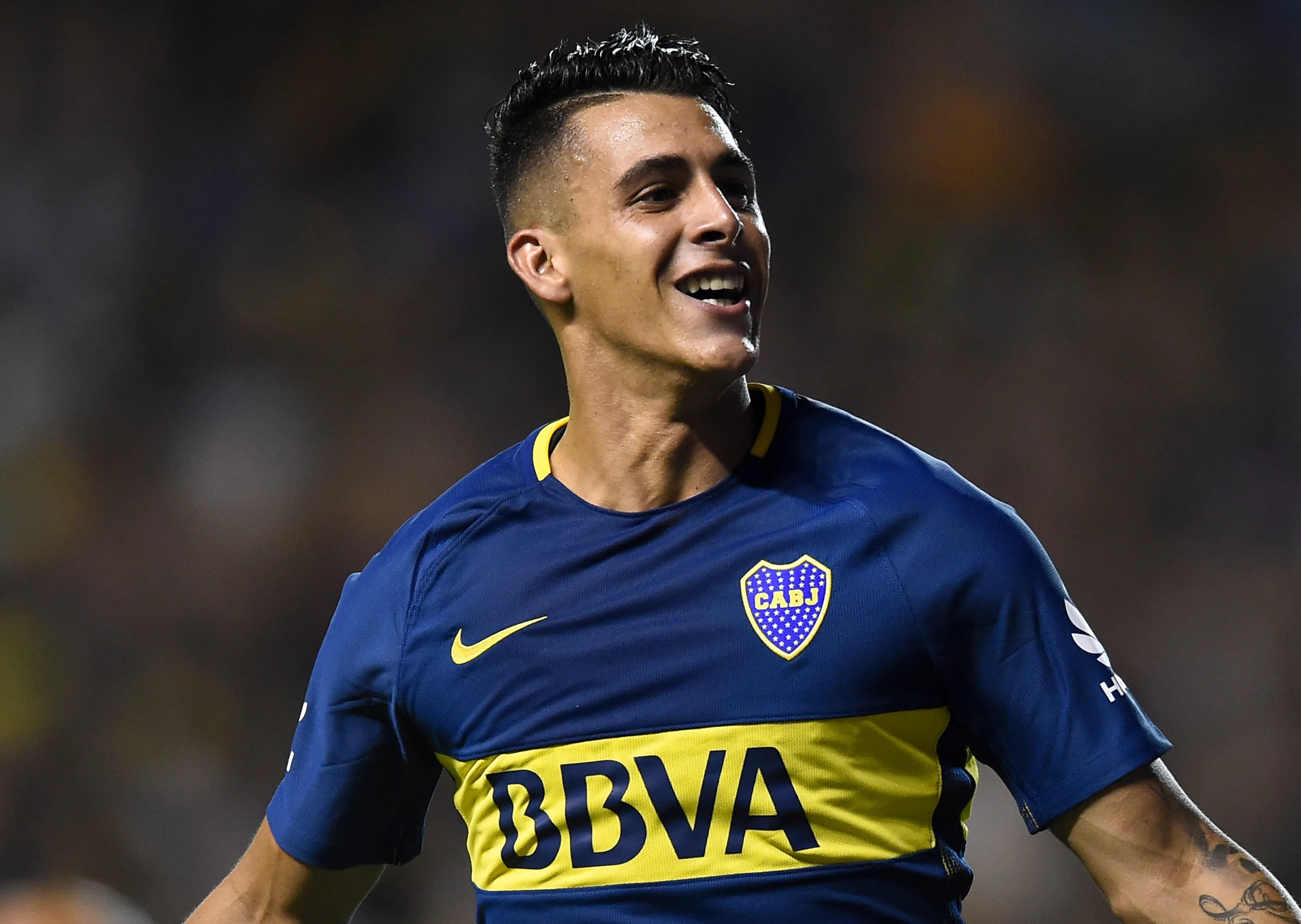 Pavón en su etapa en Boca.