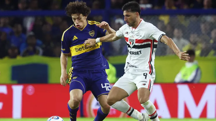 Boca y Sao Paulo se enfrentan por la Copa Sudamericana.