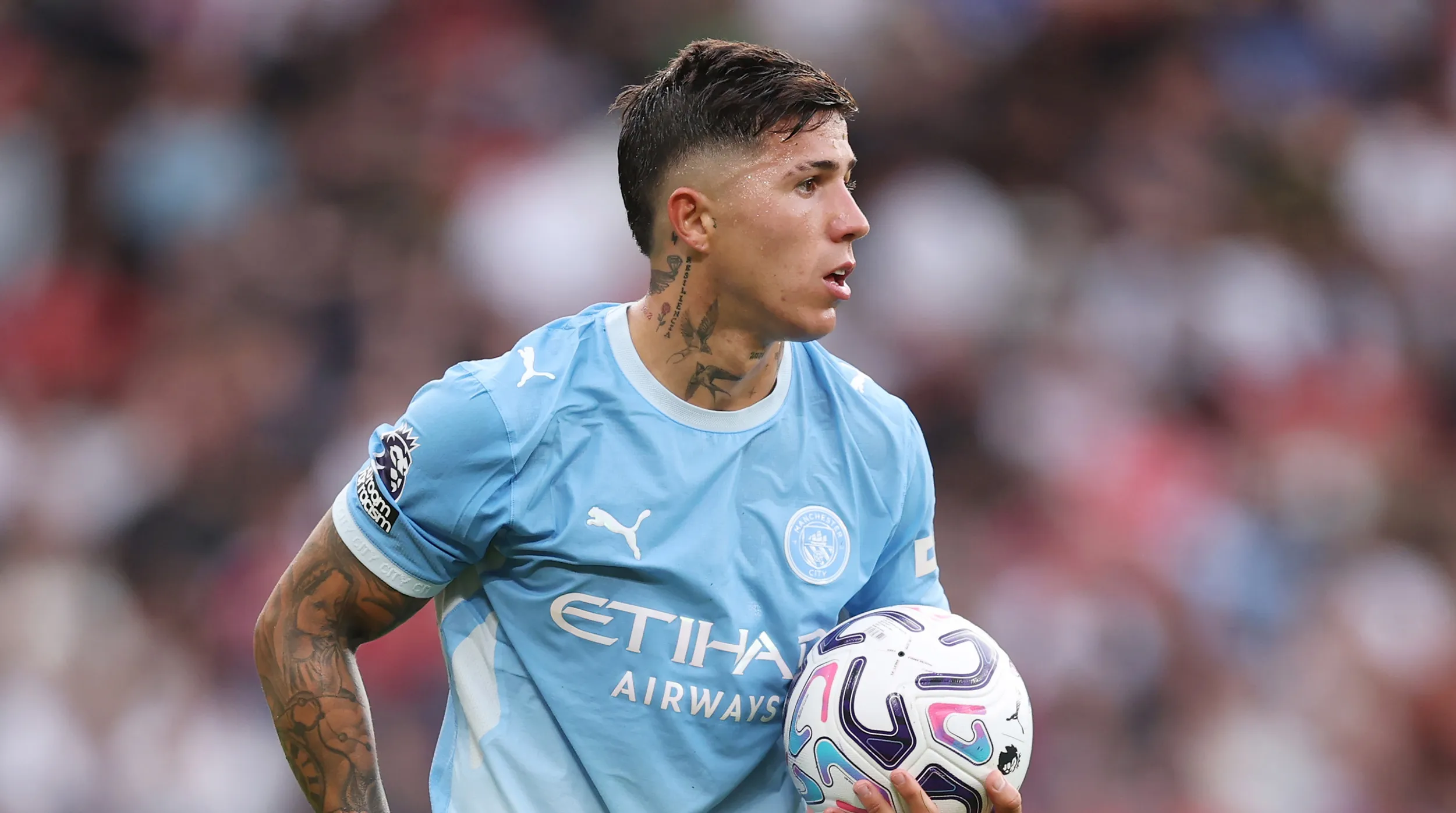 Enzo Fernández llegó esta temporada al City (Getty)