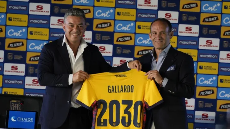Marcelo Gallardo, presentado en Ecuador.