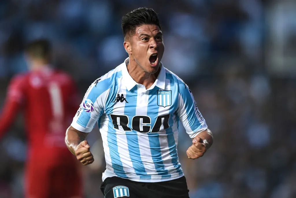 Jonatan Cristaldo, durante su etapa en Racing. (Getty Images)