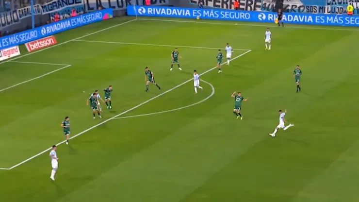 Racing - Sarmiento, por el Torneo Clausura 2026. (Captura TNT Sports)