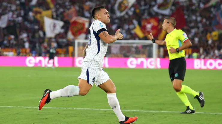 Llega afilado a la Selección: doblete de Lautaro Martínez en Inter - Roma