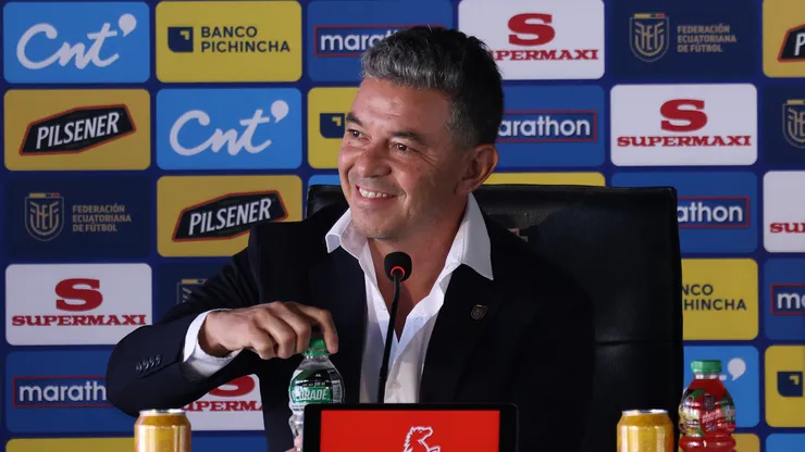 Marcelo Gallardo, en su presentación como DT de Ecuador