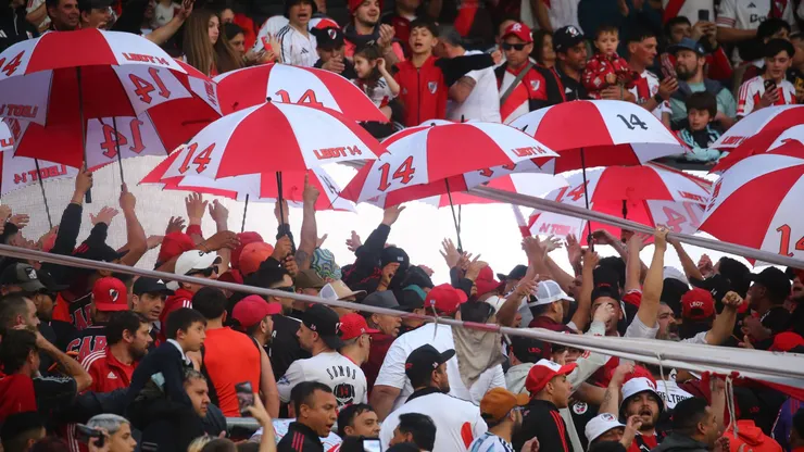Los hinchas de River en el Monumental