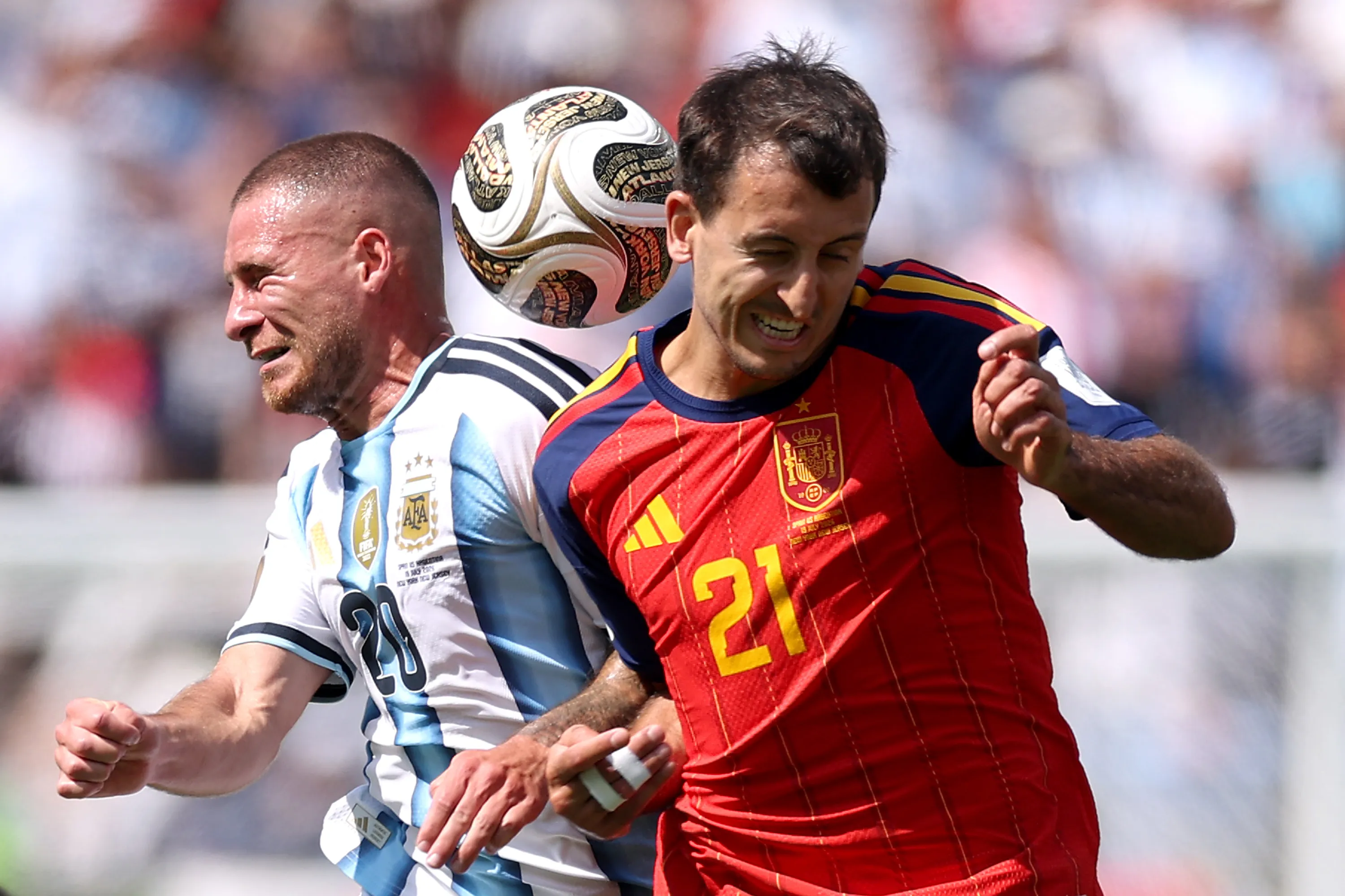Mac Allister y Oyarzabal en la final del Mundial 2026. (Foto: Getty).