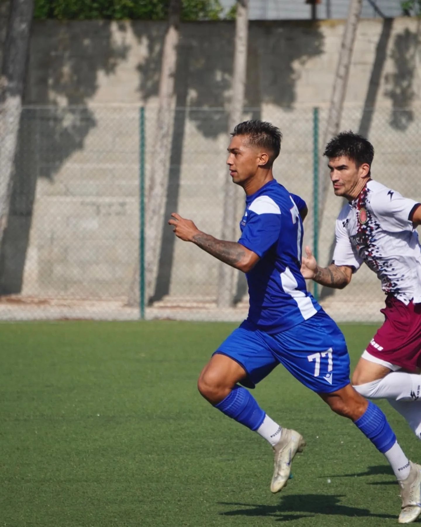Luciano Steger en acción en Italia.