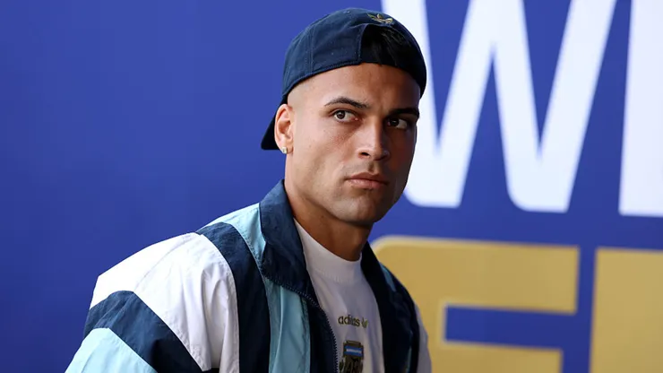 Lautaro Martínez, en la Selección Argentina.