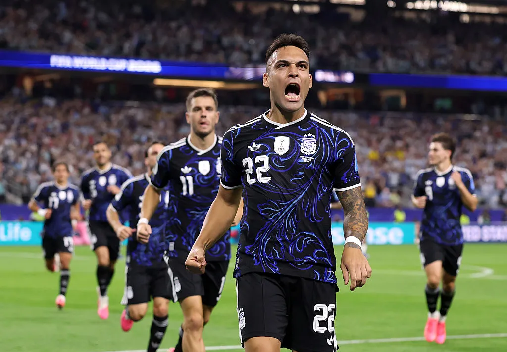 Lautaro Martínez, en la Selección Argentina. (Getty Images)