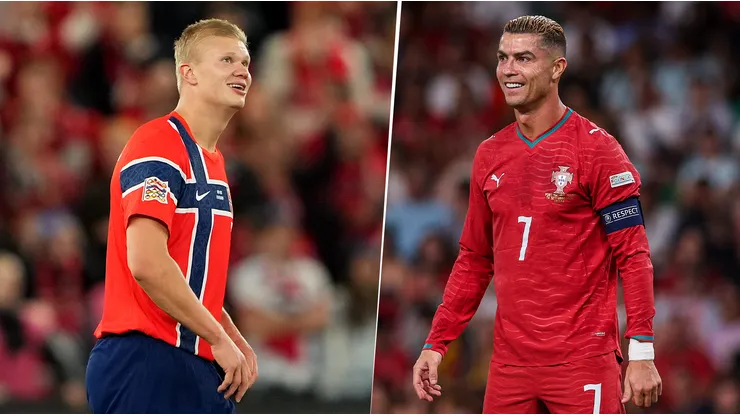 Erling Haaland y Cristiano Ronaldo chocan por la UEFA Nations League