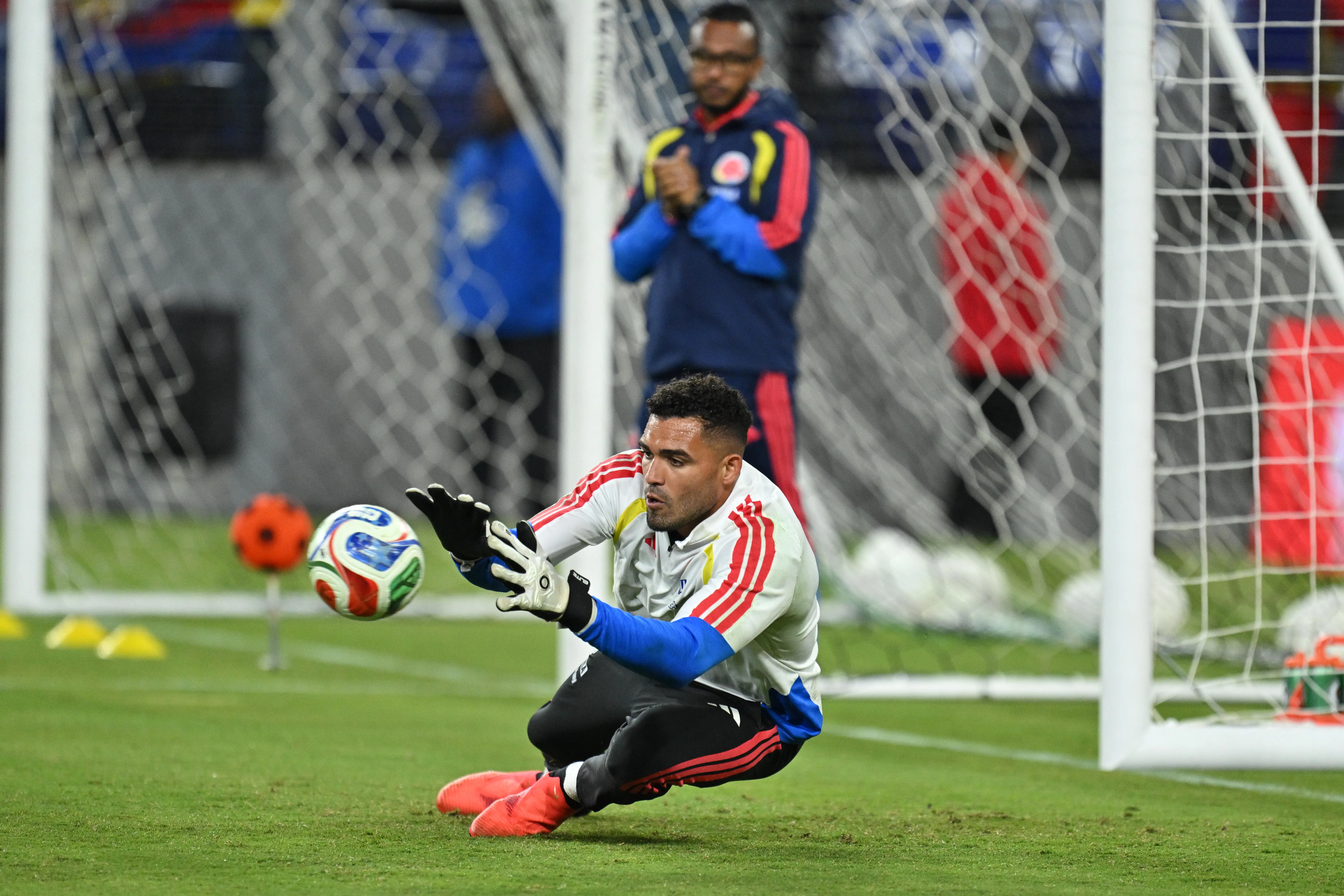 Álvaro Montero, en Baltimore, con la Selección de Colombia antes de enfrentar a México (Getty Images)