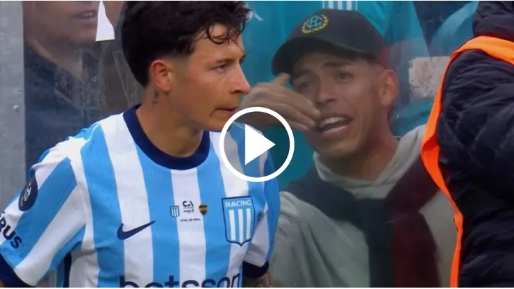 El pedido del hincha de Racing a Lodico.