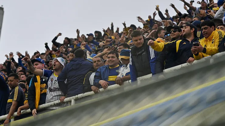 Los hinchas de Boca en el Gigante de Arroyito.