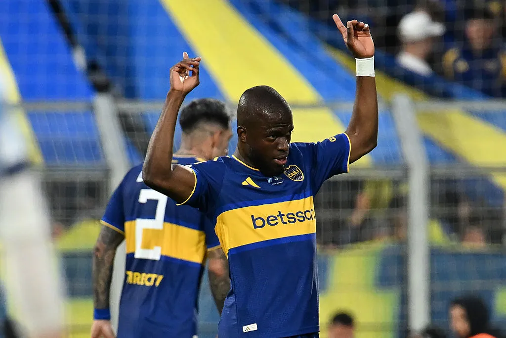 Enner Valencia, autor de tres goles de Boca ante Racing por la Copa Argentina. (Getty Images)