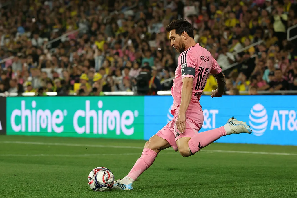 Lionel Messi marcó un golazo de tiro libre en Inter Miami. (Getty Images)