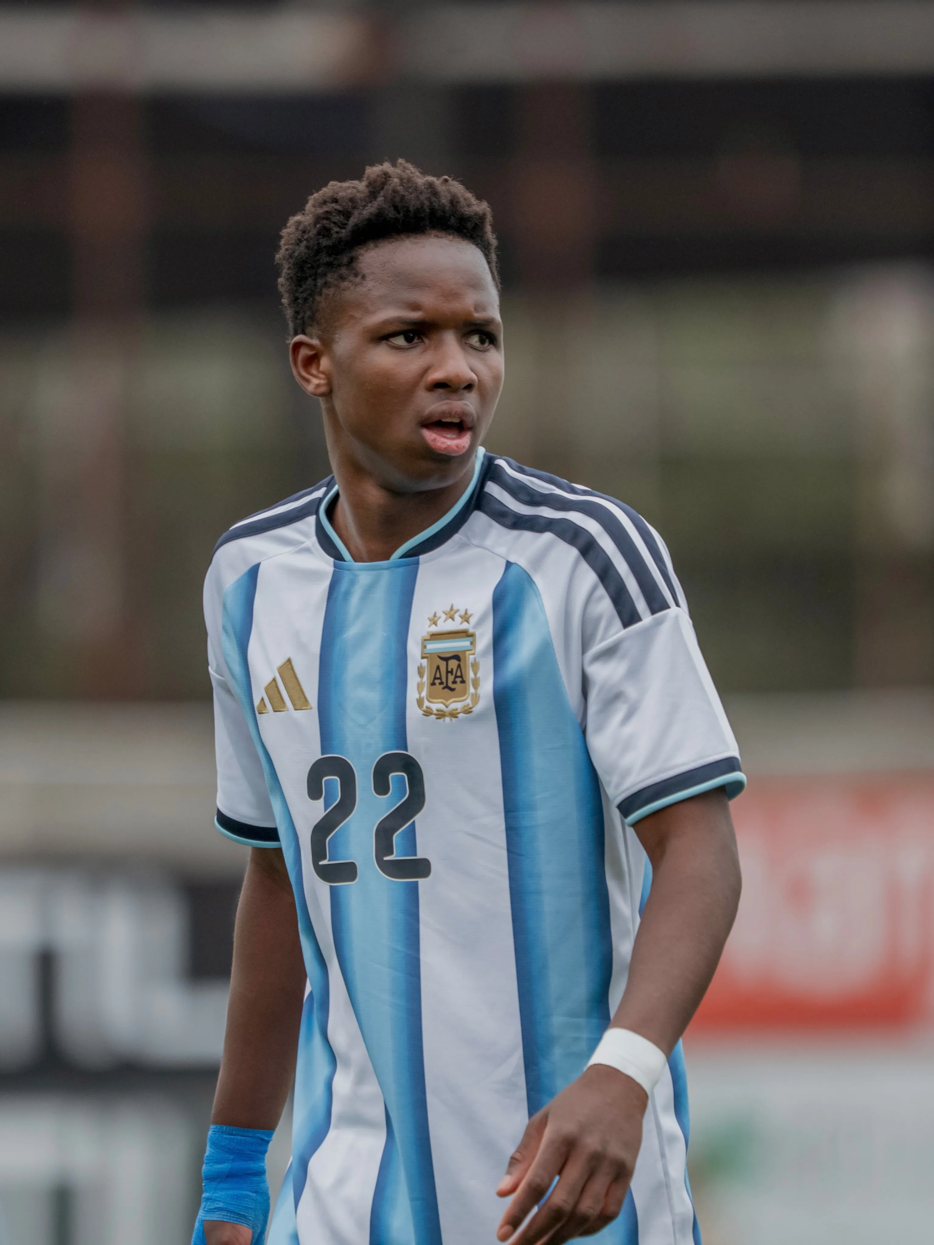Stephen Kiki Ramos en la Selección Argentina Sub-17. (@Kikiramoss_)
