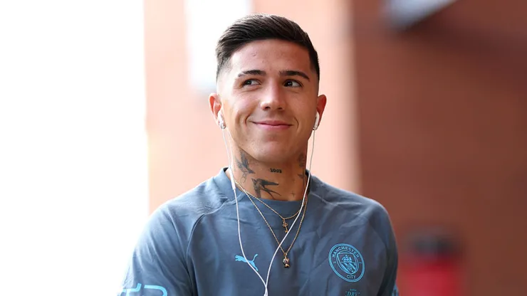 Enzo Fernández, mediocampista argentino de Manchester City.
