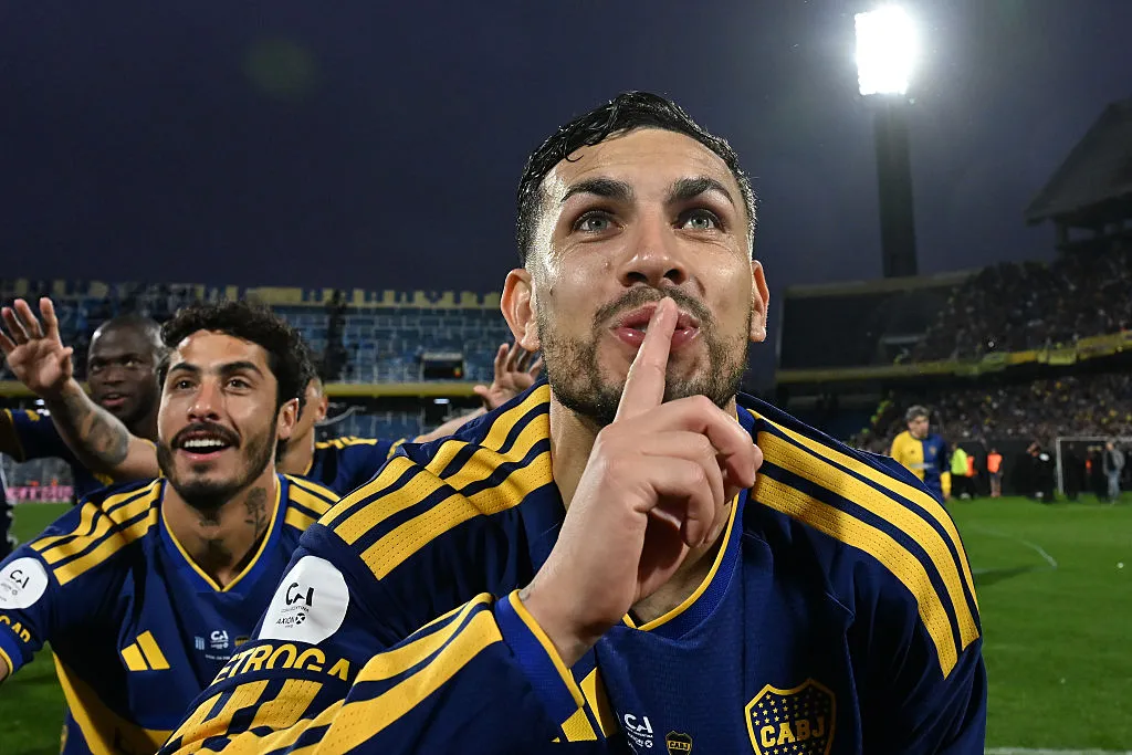 Leandro Paredes tras el triunfo de Boca ante Racing. (Getty Images)