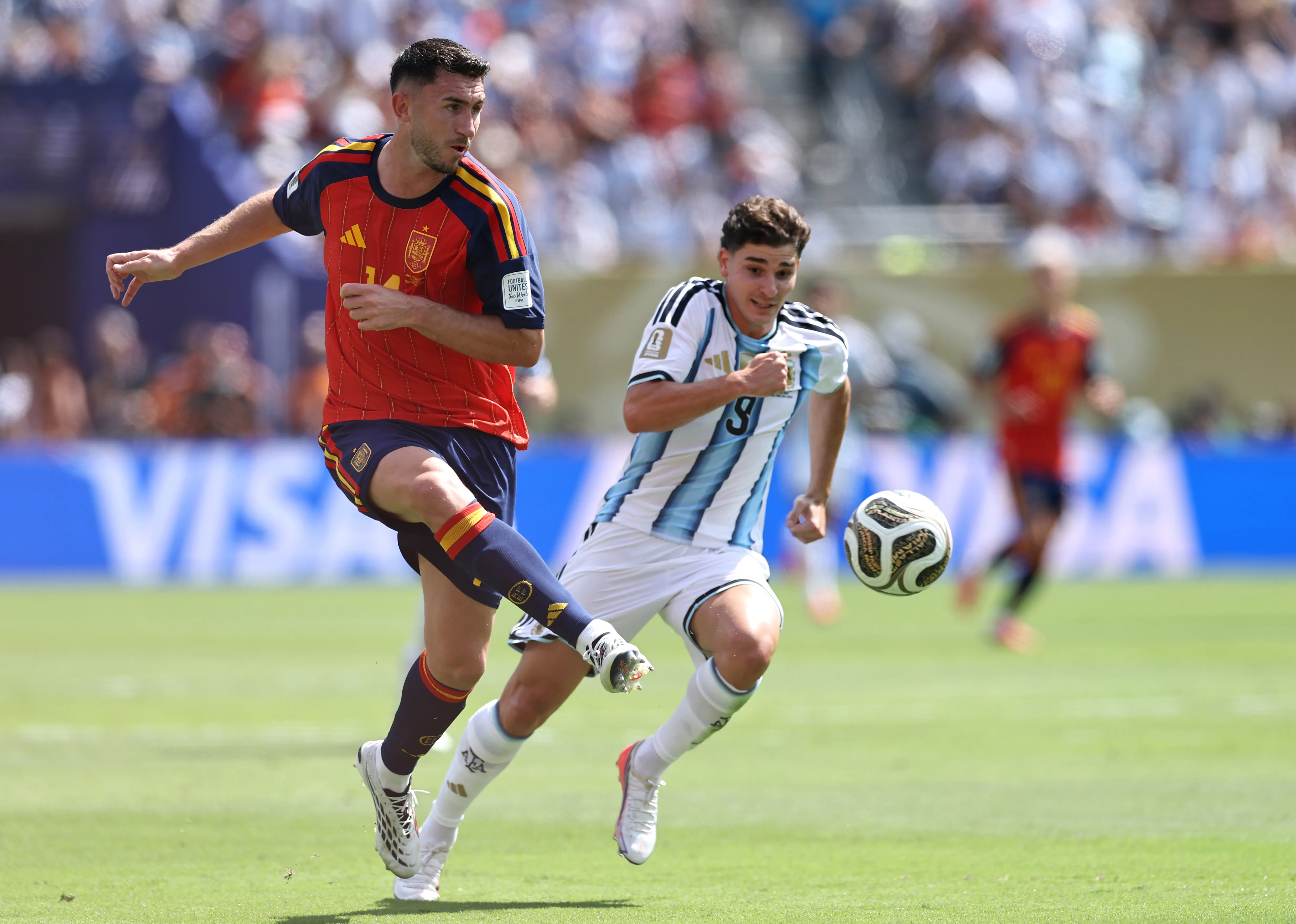 Laporte en la final del Mundial. (Foto: Getty)