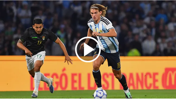 Nico Paz gritó el segundo de Argentina.