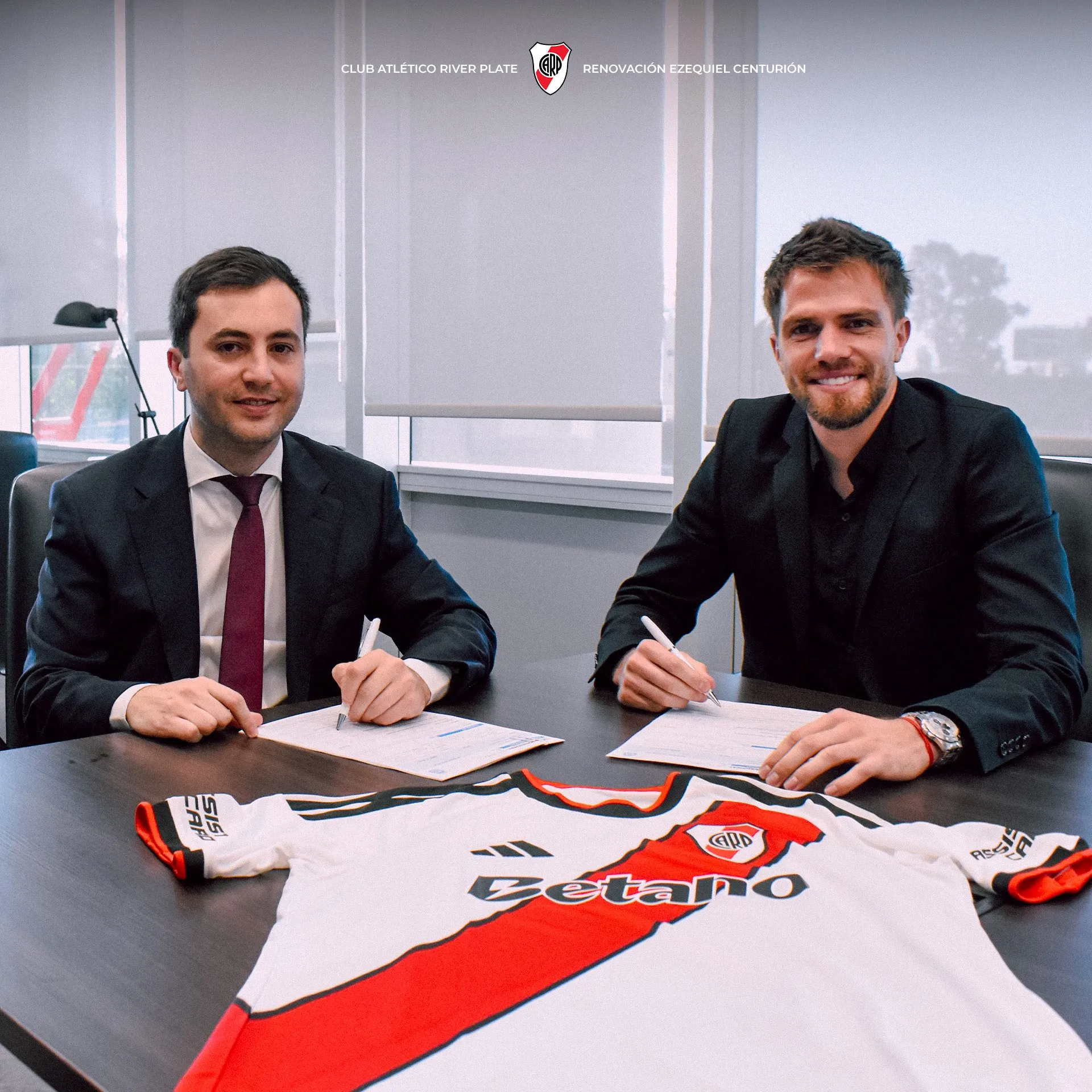 Di Carlo y Centurión. (Foto: Prensa River).