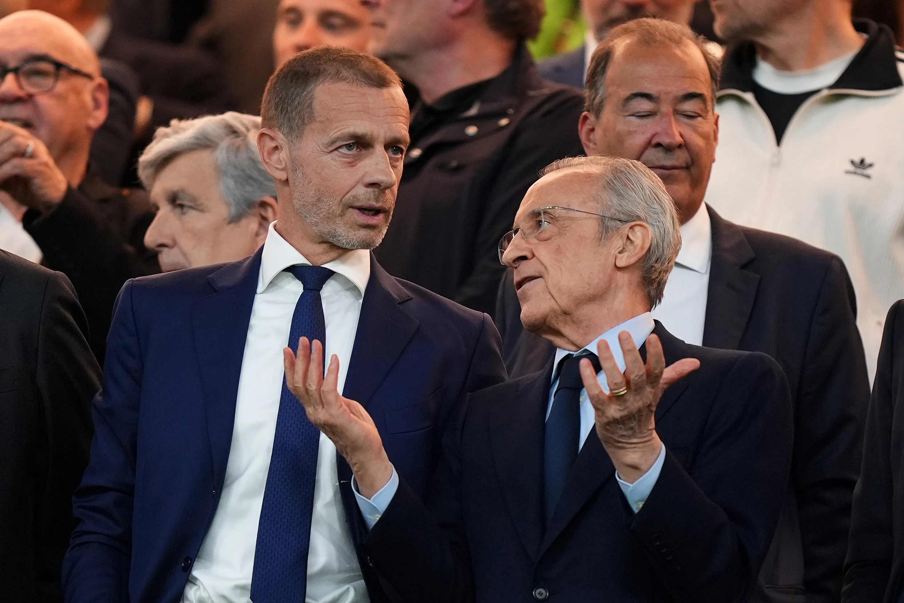 Aleksander Ceferin y Florentino Perez (Getty Images)
