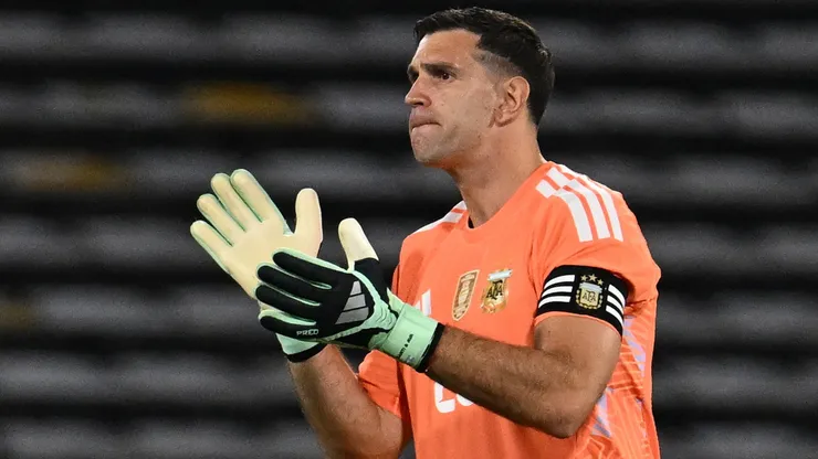 Dibu Martínez, arquero de la Selección Argentina.
