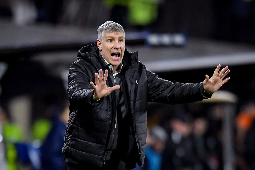 Martín Palermo, director técnico de Platense. (Getty Images)