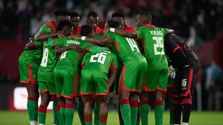 Los futbolistas de la Selección de Burkina Faso.