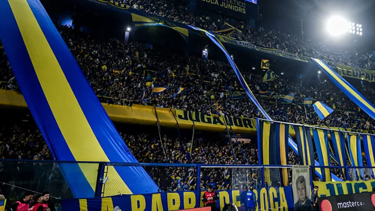 Los hinchas de Boca en La Bombonera.