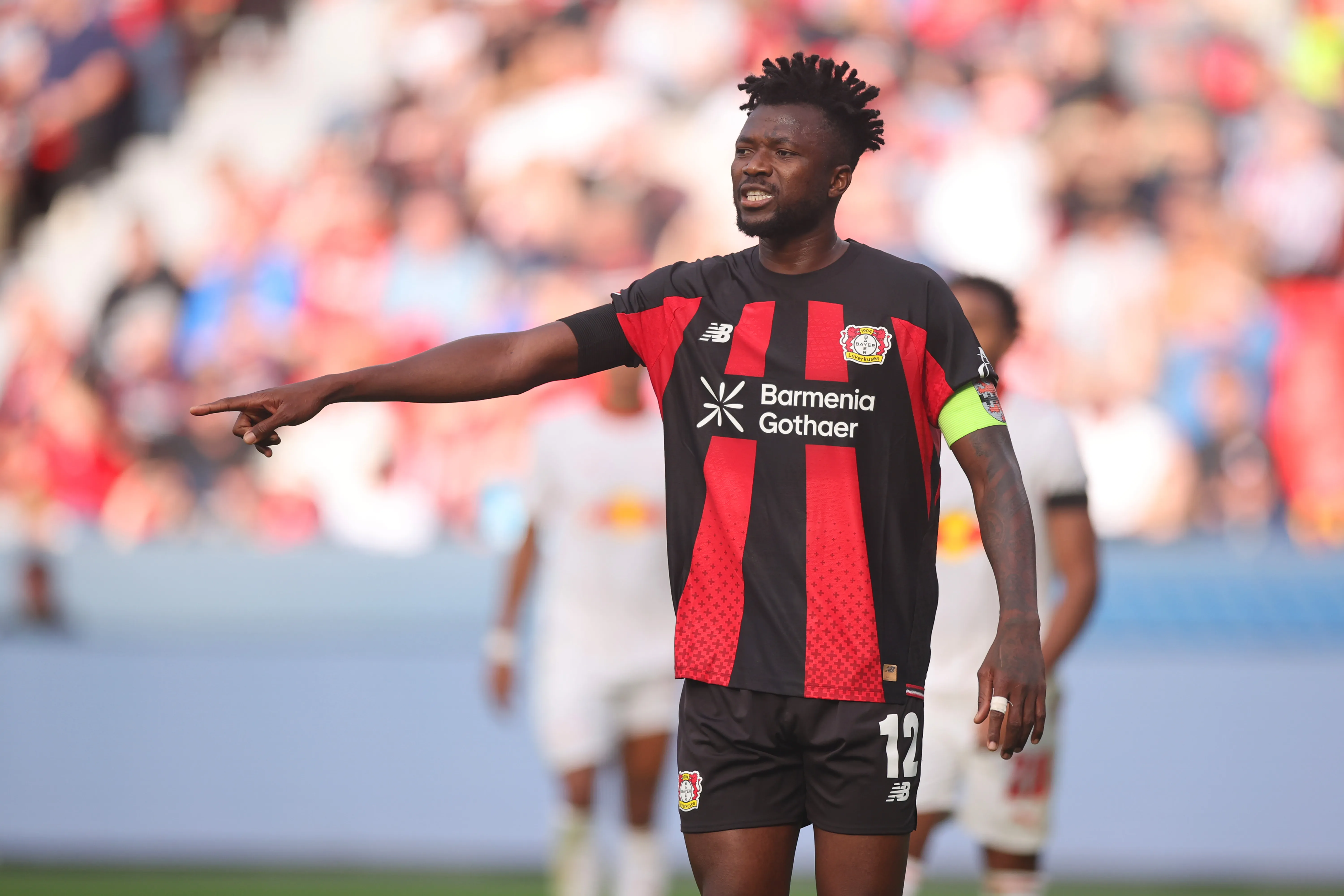 Edmond Tapsoba, de Burkina Faso, es el capitán de Bayer Leverkusen (Getty Images)