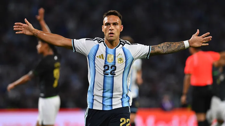 Lautaro Martínez, delantero de la Selección Argentina.