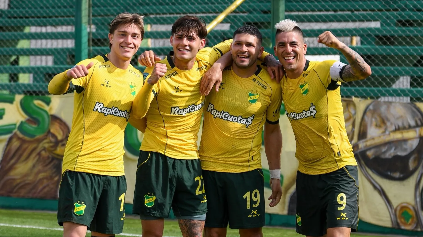 Los futbolistas de Defensa y Justicia.