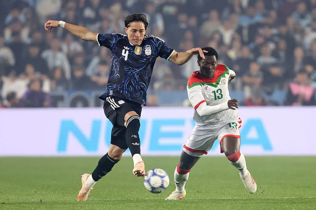 Agustín Giay, en Argentina – Burkina Faso. (Getty Images)