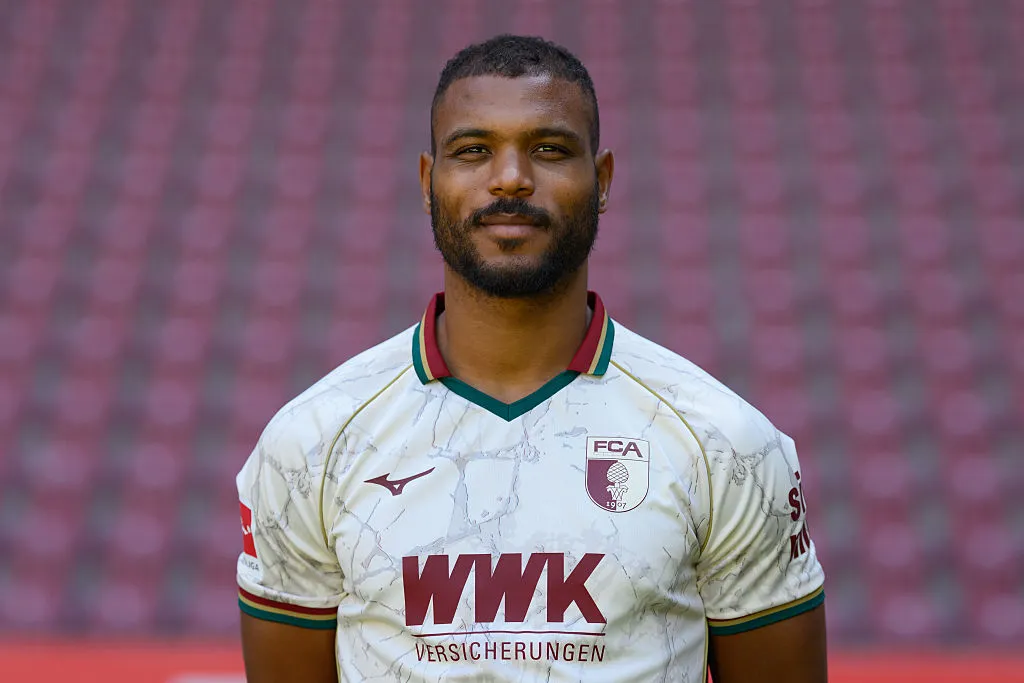 Steve Mounié, en Augsburgo. (Getty Images)