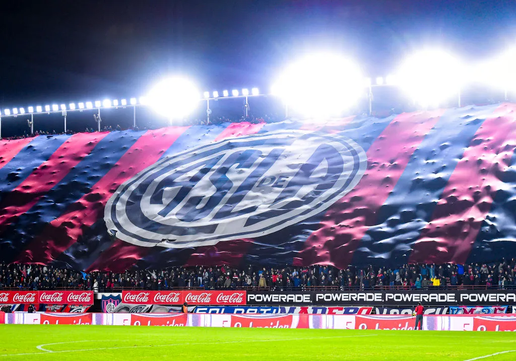 Los hinchas de San Lorenzo en el Nuevo Gasómetro. (Getty Images)