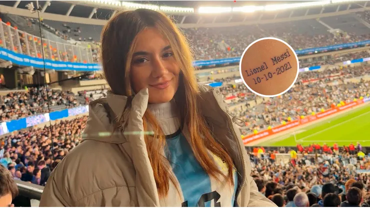 Martina Barkin, fanática de Lionel Messi.