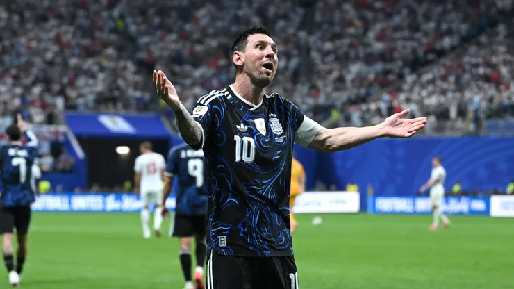 Lionel Messi celebra el triunfo ante Inglaterra.