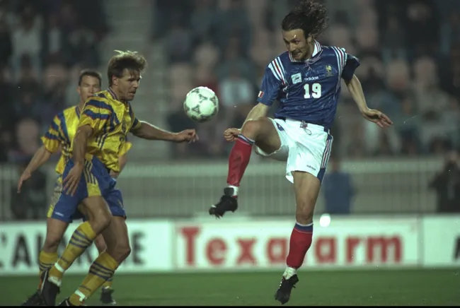 Dugarry con la Selección de Francia. (Foto: Getty)