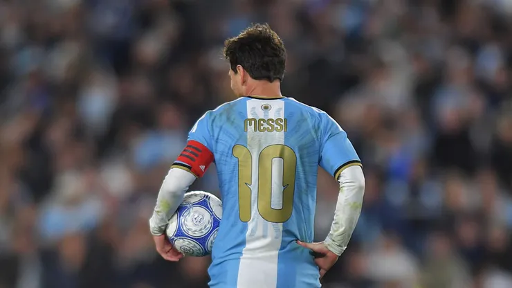 Lionel Messi, en su despedida de la Selección Argentina.
