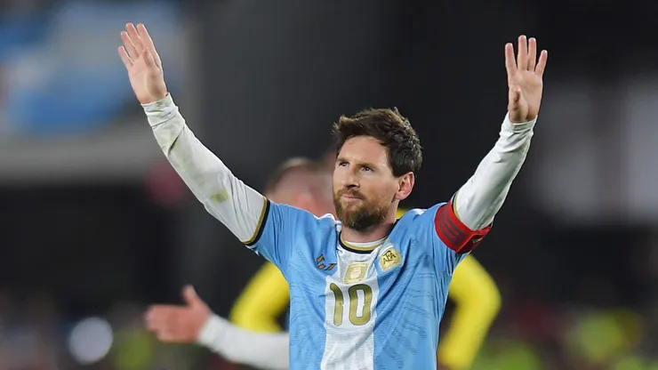 Lionel Messi en su despedida de la Selección Argentina.