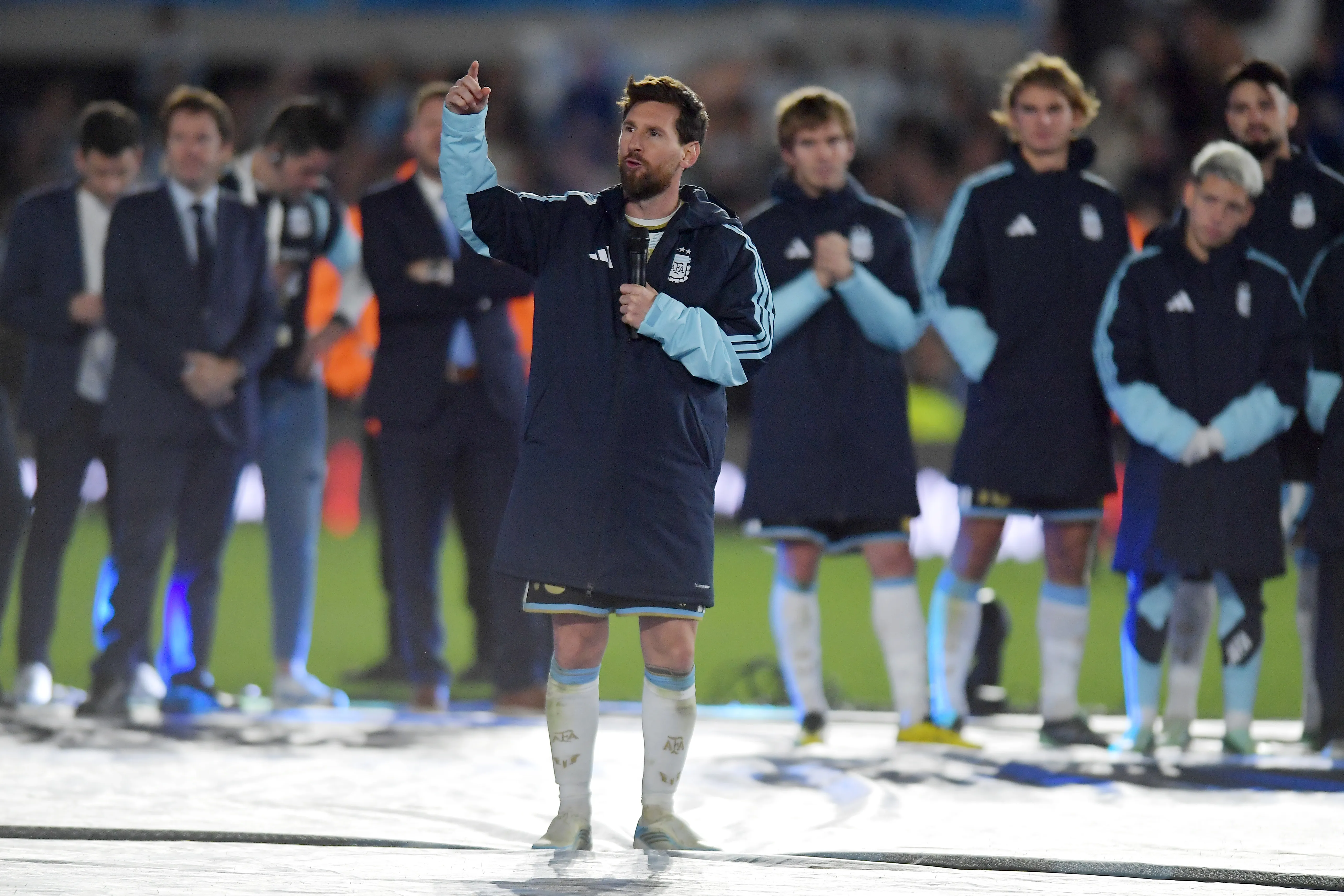 El discurso de despedida de Leo (Getty)