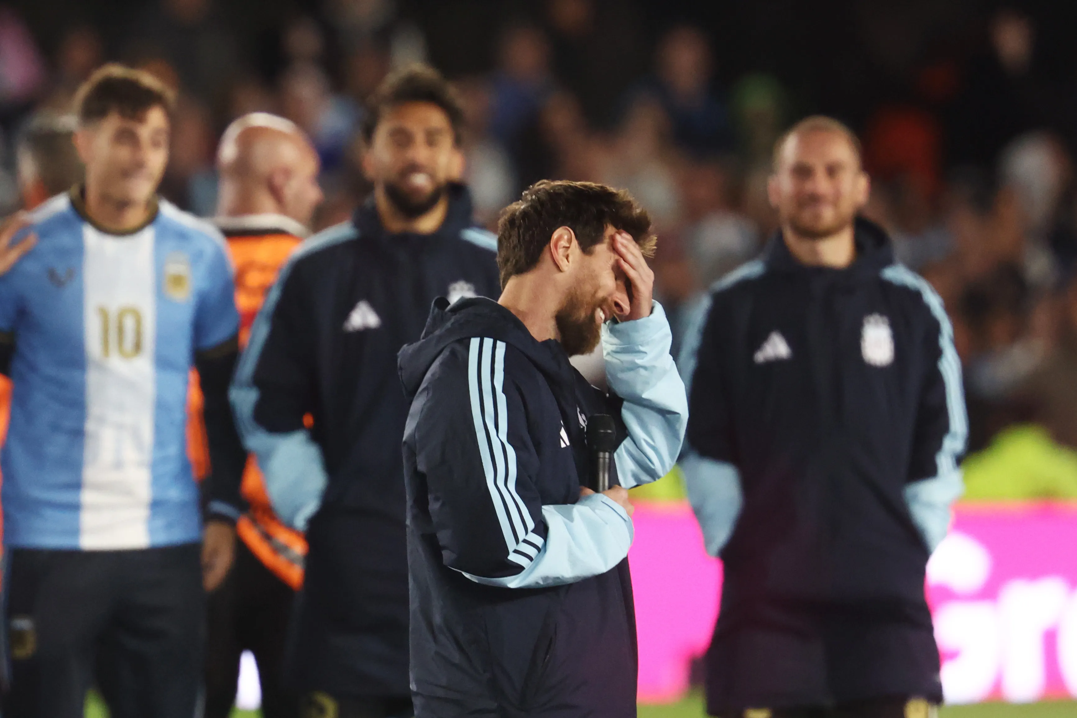 Messi en su despedida. (Foto: Getty)
