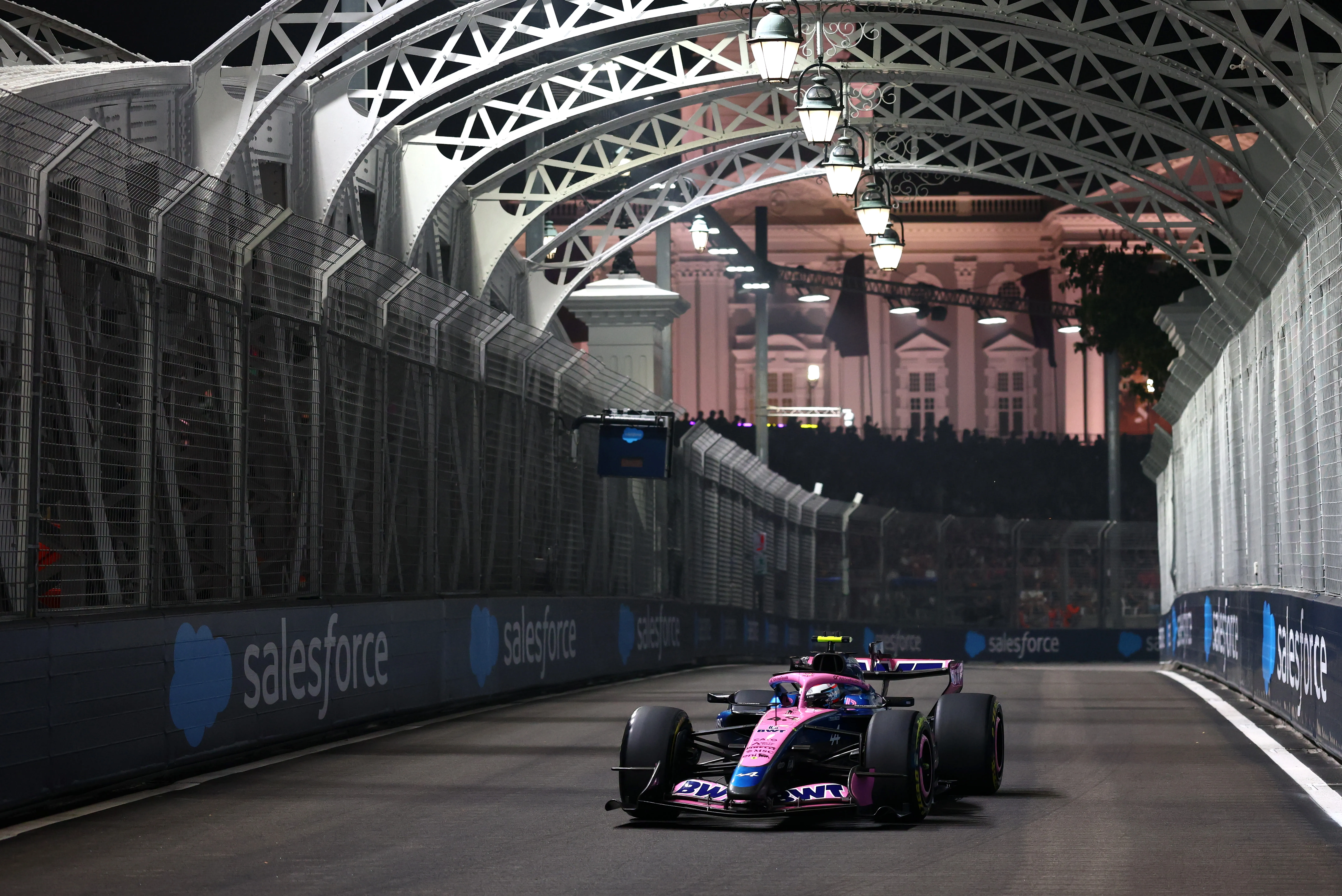 Franco Colapinto volvió a girar en el Circuito Urbano Marina Bay (Getty Images)