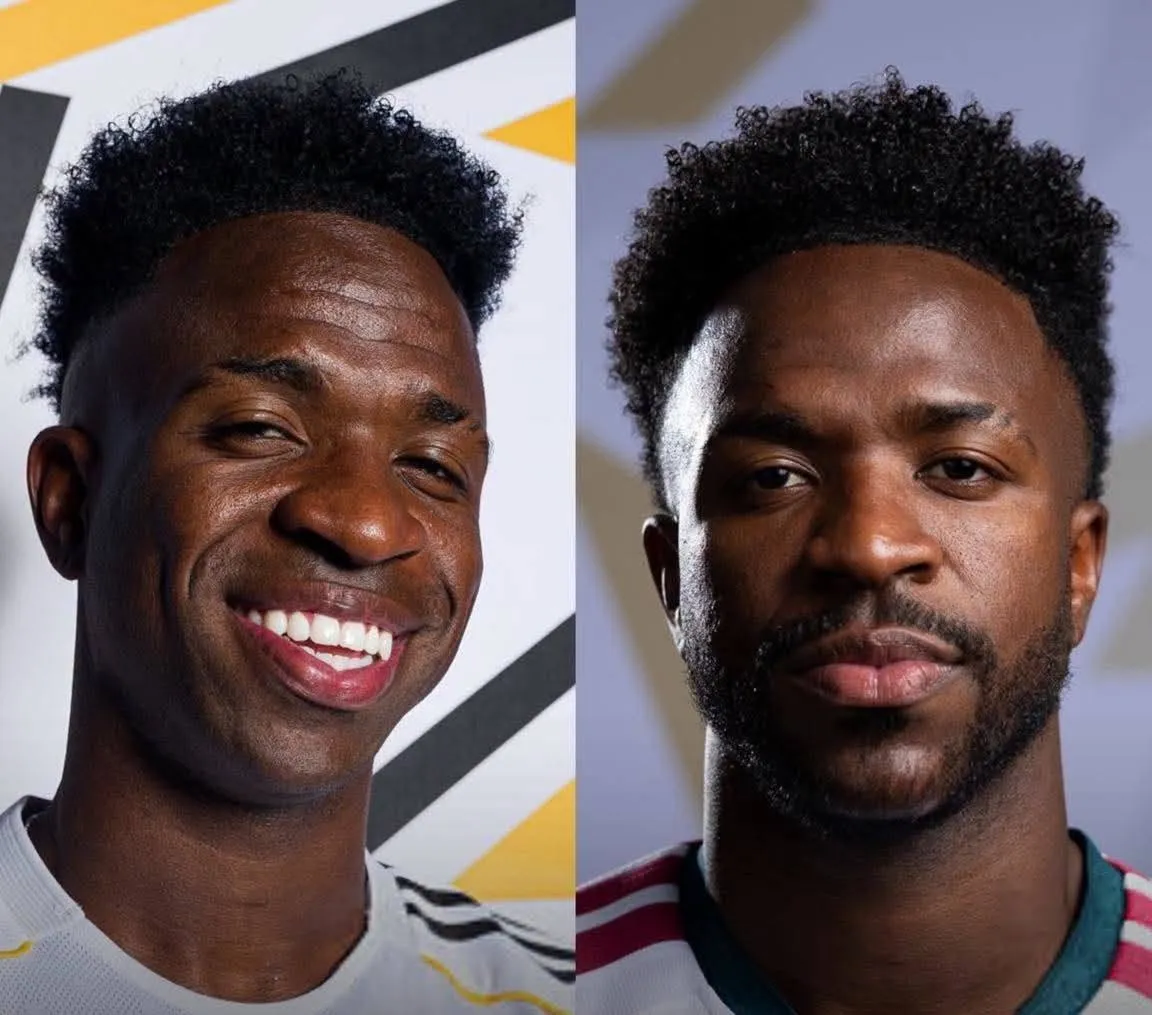 El antes y después de Vinicius (fotos: @realmadrid)