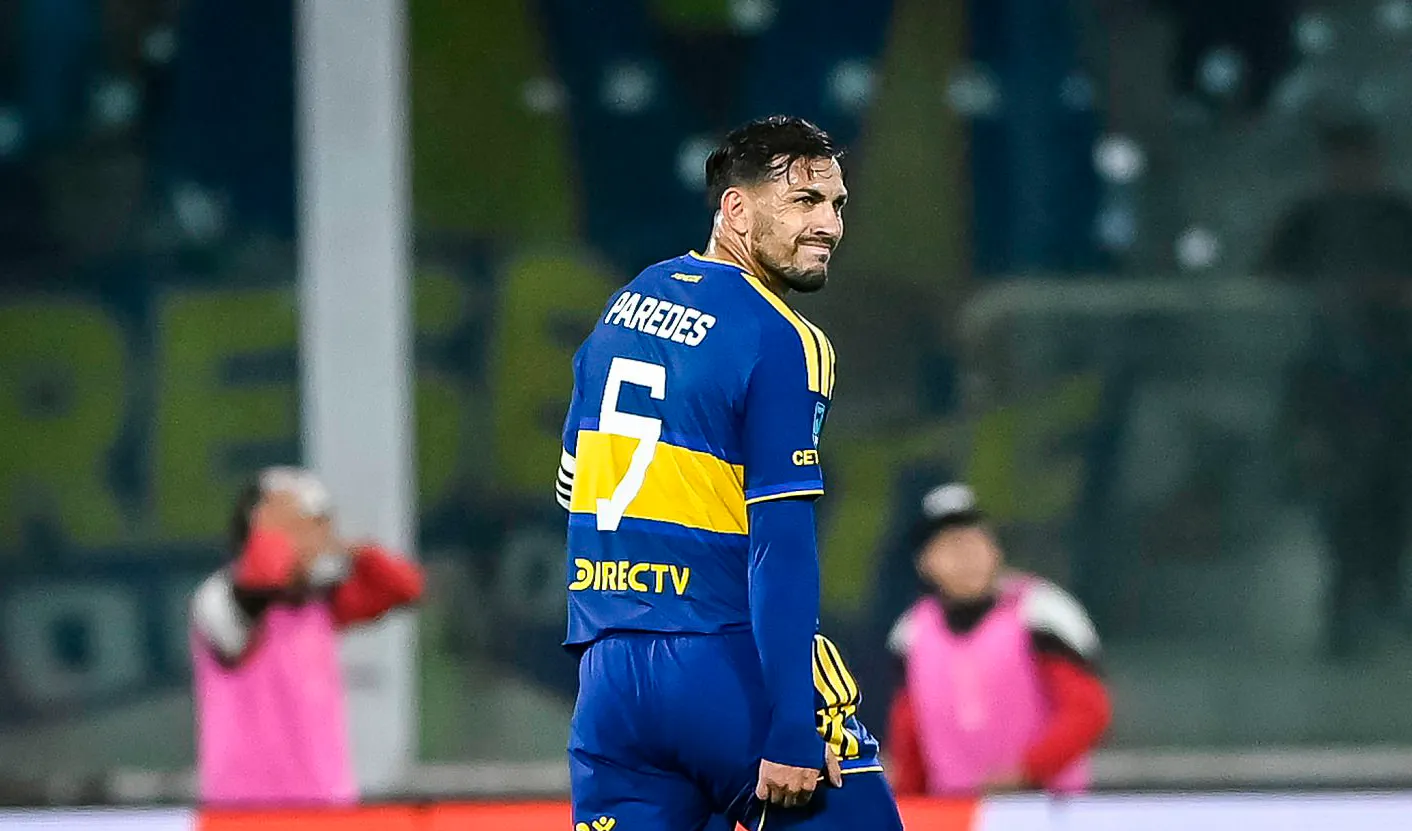 El momento exacto en el que Paredes sintió la molestia (Getty Images)