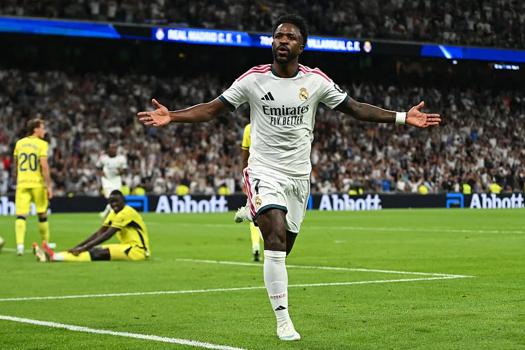 Vinícius Junior en Real Madrid – Villarreal. (Getty Images)
