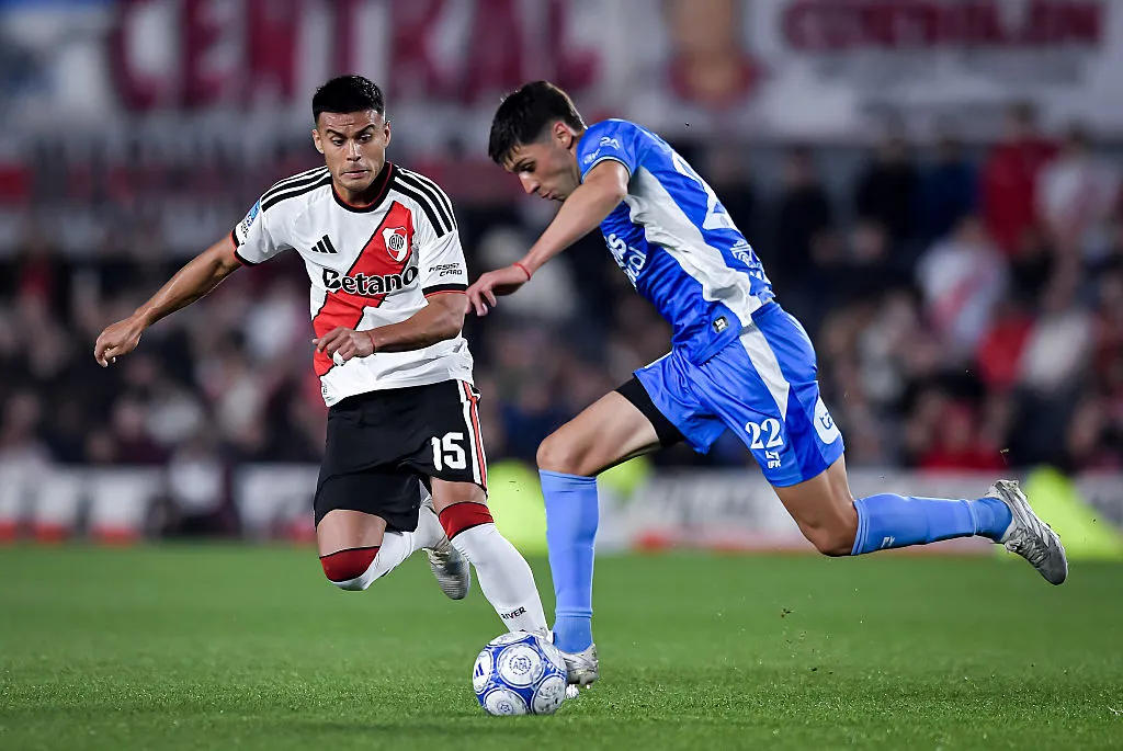Fausto Vera, en River – Estudiantes de Río Cuarto. (Getty Images)