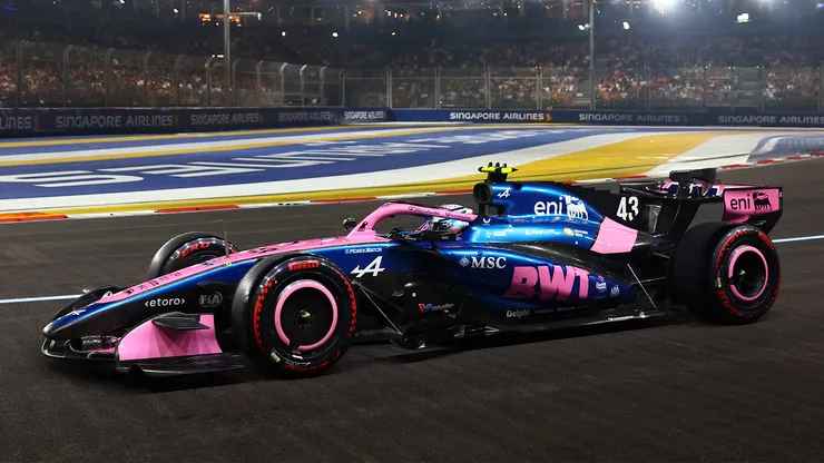 Franco Colapinto en el Circuito Urbano Marina Bay