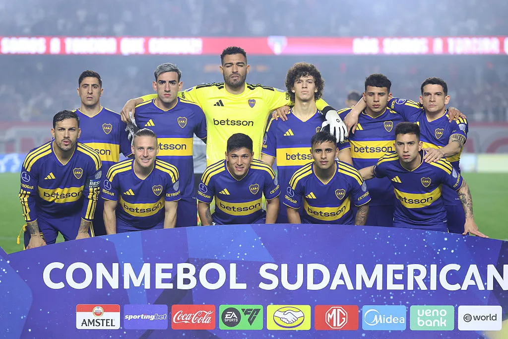 El equipo titular de Boca ante Sao Paulo. (Getty Images)